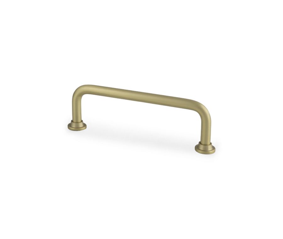 Satin Brass Scandi D Cabinet Handle 96mm c/c AW811-96-SB