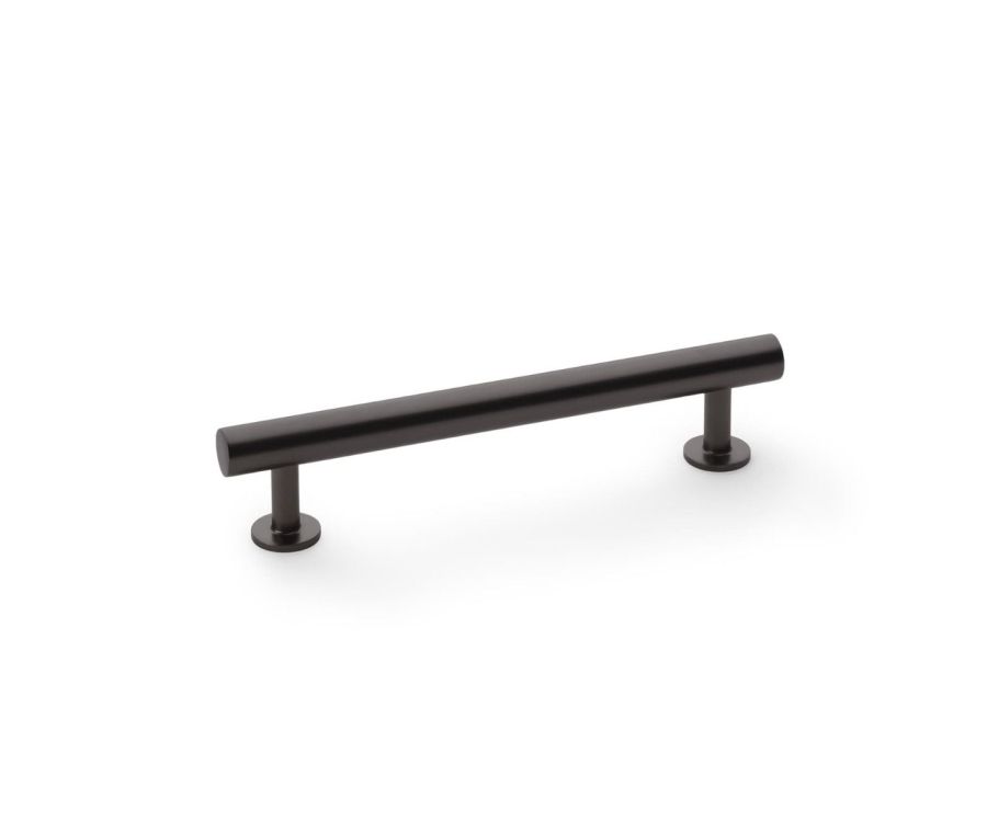 A&W Dark Bronze Round T Bar Cupboard Pull Handle c/c 128mm