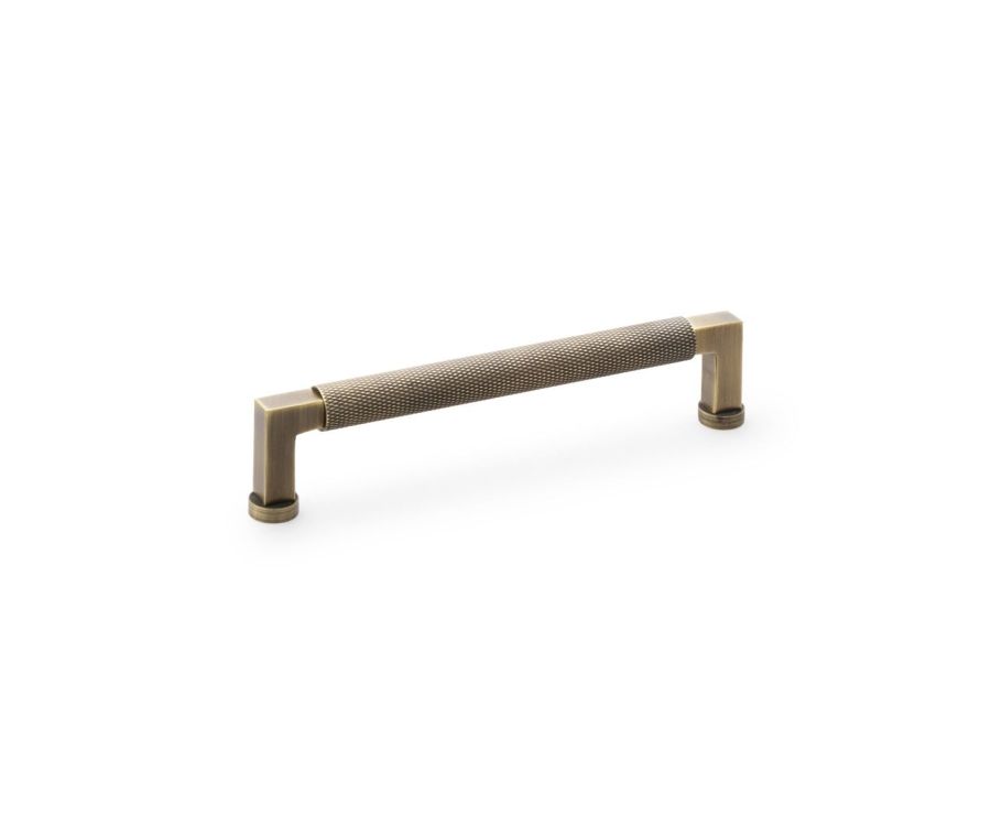 A&W Antique Brass Camille Knurled Cabinet Pull Handle c/c 160mm