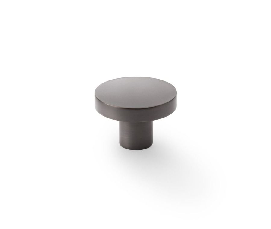 Alexander & Wilks Dark Bronze 38mm Hanover Plain Cupboard Knob