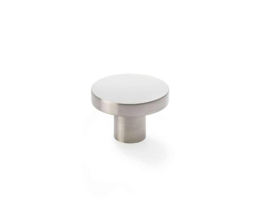 Alexander & Wilks Satin Nickel 38mm Hanover Plain Cupboard Knob