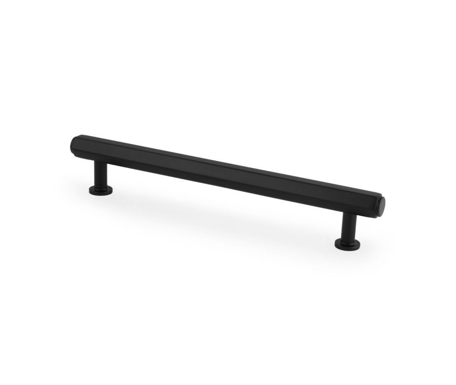 Alexander and Wilks Black 160mm Hexagonal Pull Handle | AW830-160-BL
