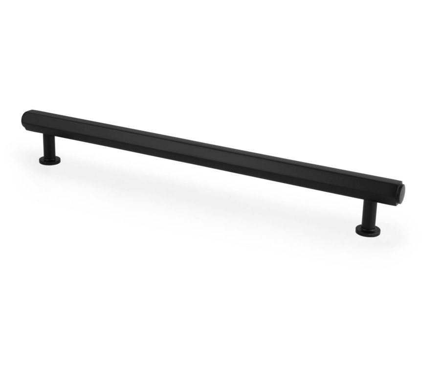 Alexander and Wilks Black 224mm Hexagonal Pull Handle | AW830-224-BL
