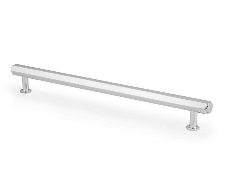 Alexander and Wilks Polished Chrome 224mm Hexagonal Pull Handle | AW830-224-PC