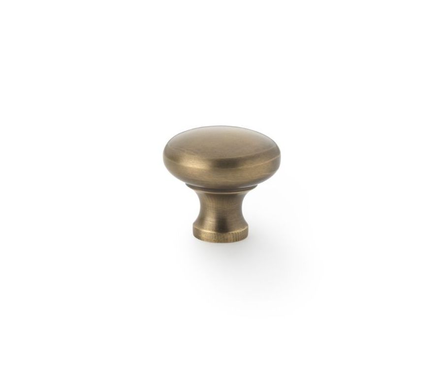 A&W Antique Brass 32mm Wade Round Cupboard Knob | AW836-32-AB