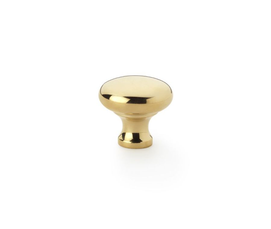 A&W Polished Brass 32mm Wade Round Cupboard Knob | AW836-32-PB