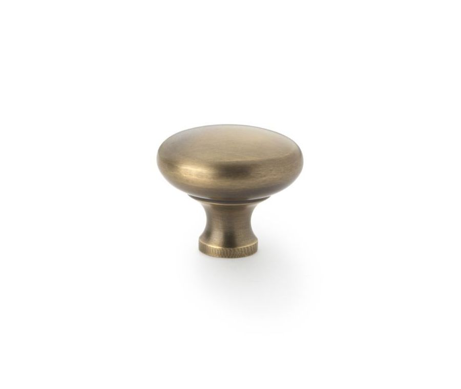 A&W Antique Brass 38mm Wade Round Cupboard Knob | AW836-38-AB