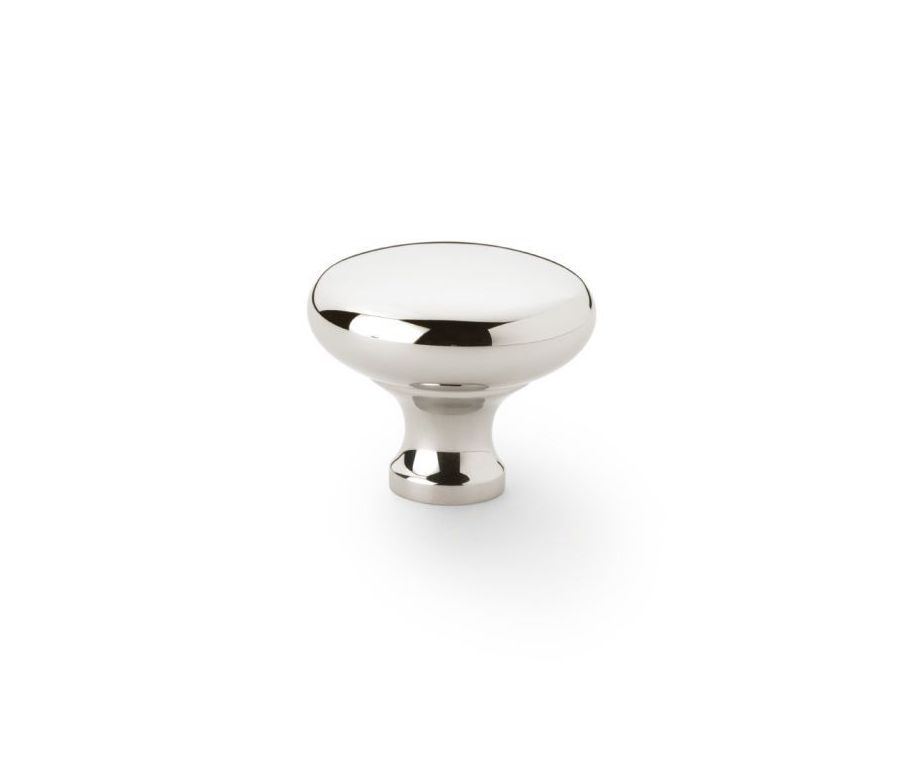 A&W Polished Nickel 38mm Wade Round Cupboard Knob | AW836-38-PN