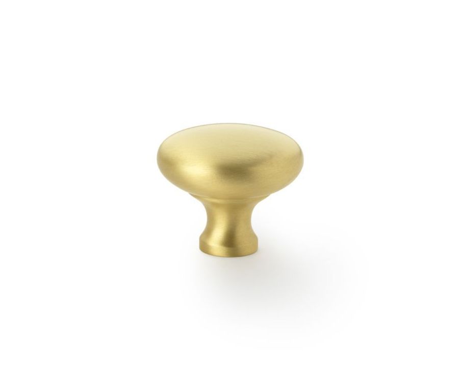 A&W Satin Brass 38mm Wade Round Cupboard Knob | AW836-38-SB