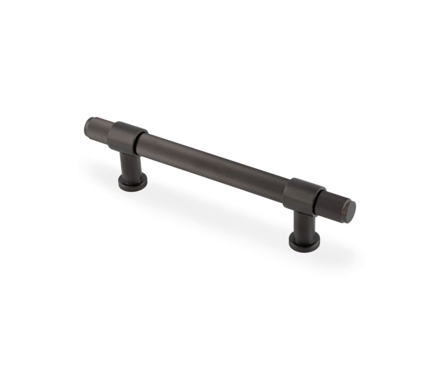 Dark Bronze PVD Kingston Reeded Pull Handle-128mm c/c