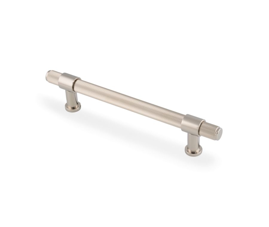 Polished Nickel PVD Kingston Reeded Pull Handle-160mm c/c