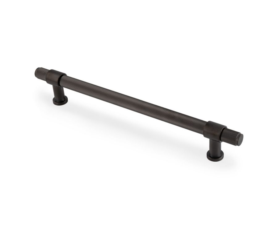 Dark Bronze PVD Kingston Reeded Pull Handle-224mm c/c