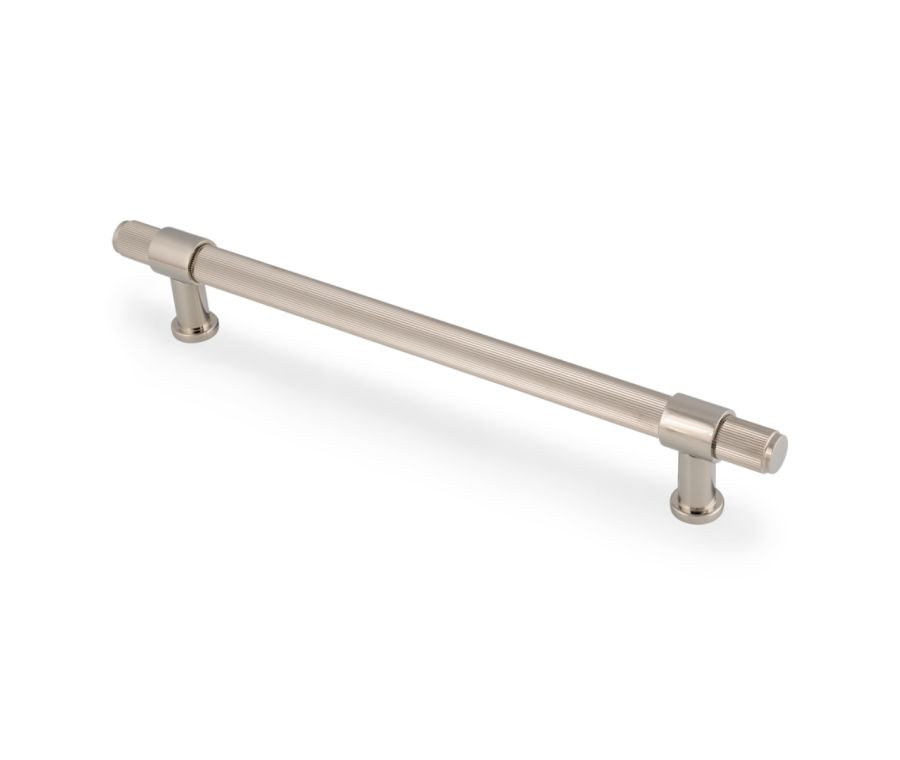 Polished Nickel PVD Kingston Reeded Pull Handle-224mm c/c