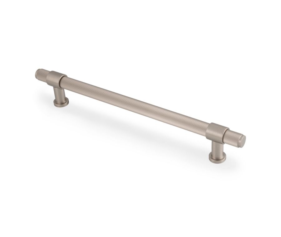 Satin Nickel PVD Kingston Reeded Pull Handle-224mm c/c