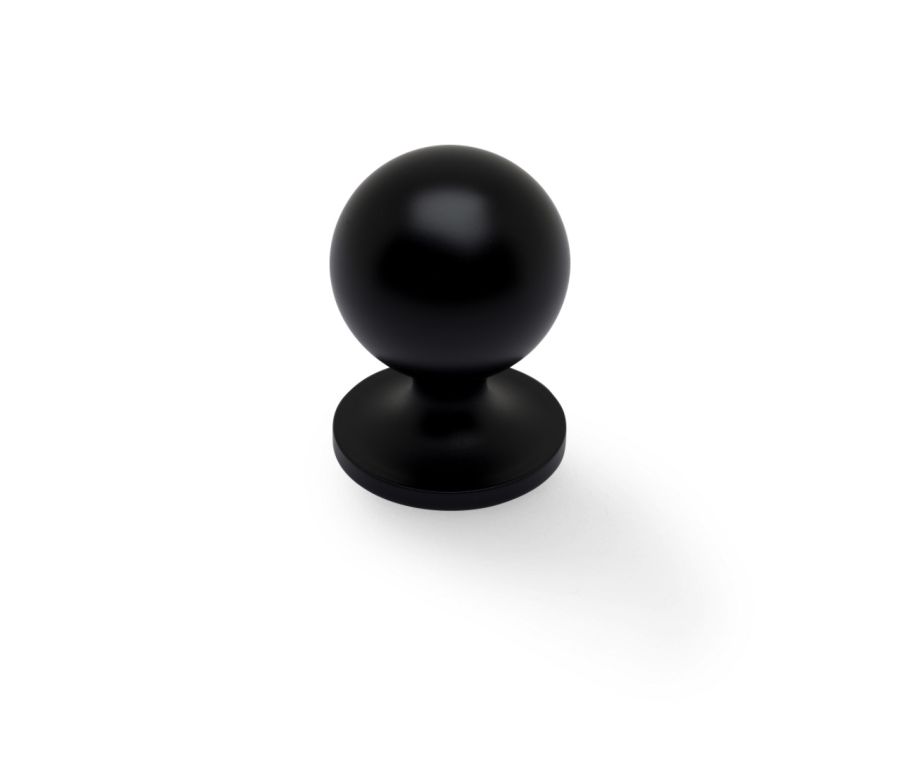 AW Black 32mm Caesar Cupboard Knob | AW844-32-BL