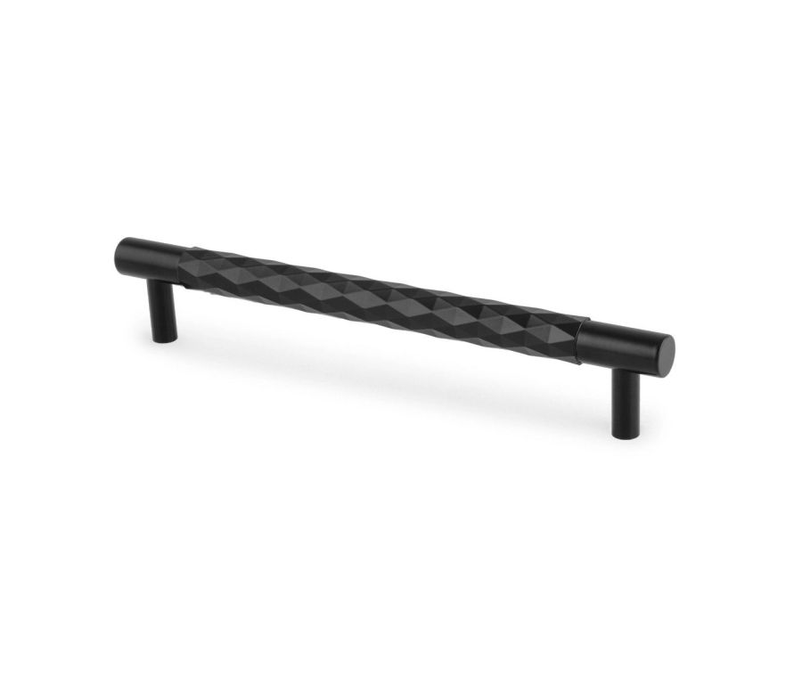 Alexander Wilks Black 160mm Diamond Cut Cabinet Handle