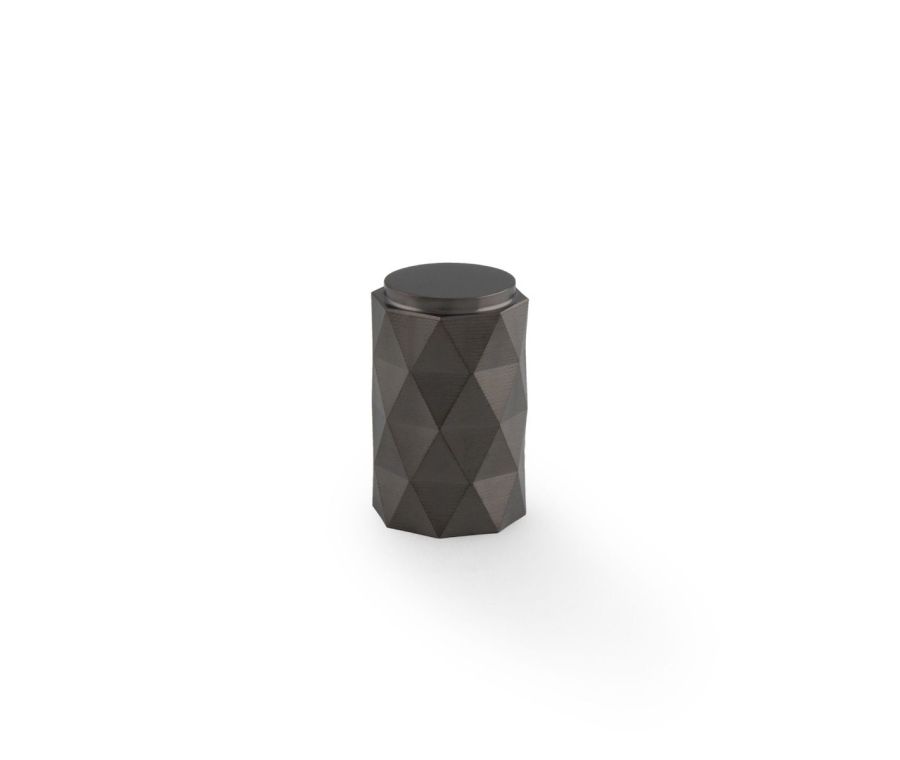 Alexander Wilks Dark Bronze PVD Diamond Cut Knob | AW847-30-DBZPVD