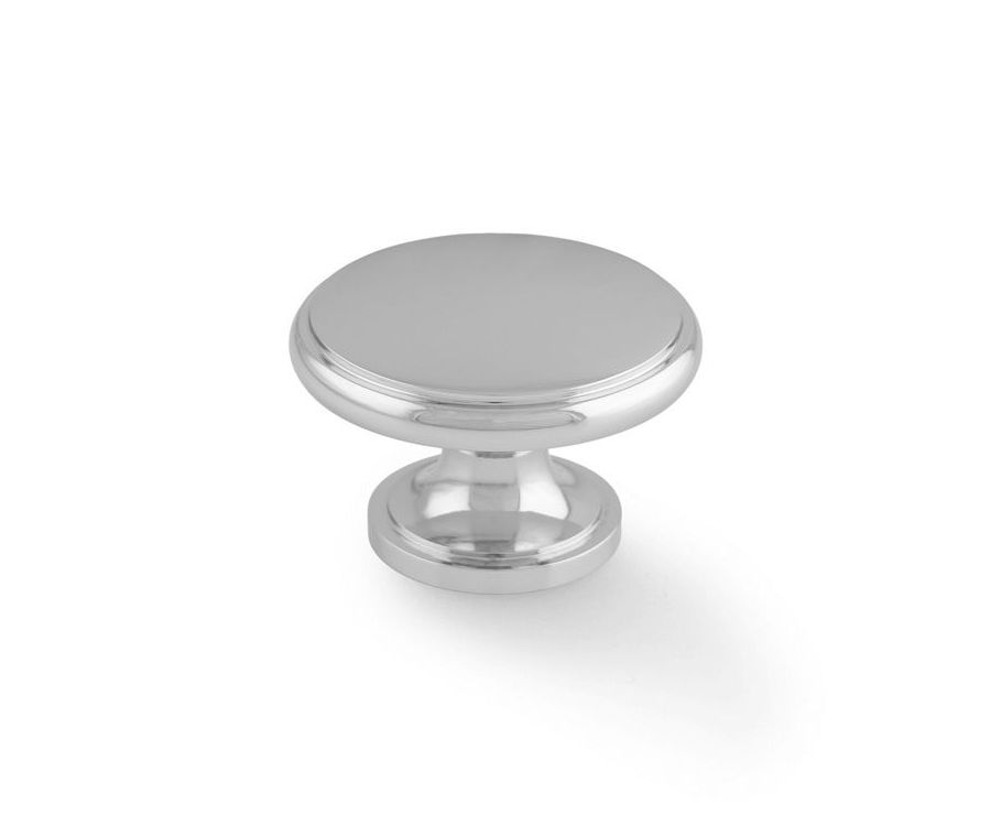 A&W Polished Chrome Cambridge Round Cupboard Knob | AW849-38-PC