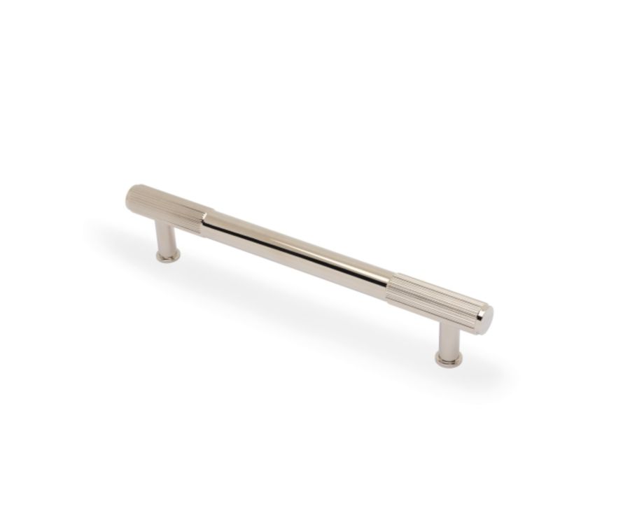 A&W Polished Nickel PVD Washington Reeded Pull Handle c/c 160mm | AW854R-160-PNPVD