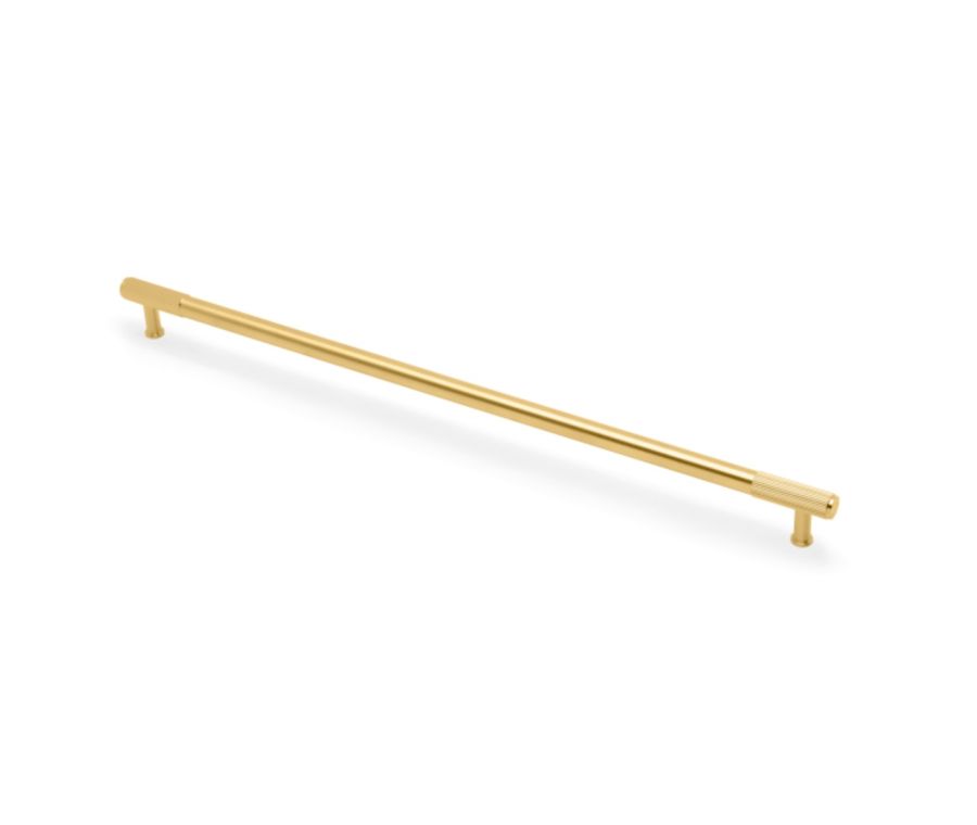 A&W Satin Brass PVD Washington Reeded Pull Handle c/c 224mm | AW854R-448-SBPVD