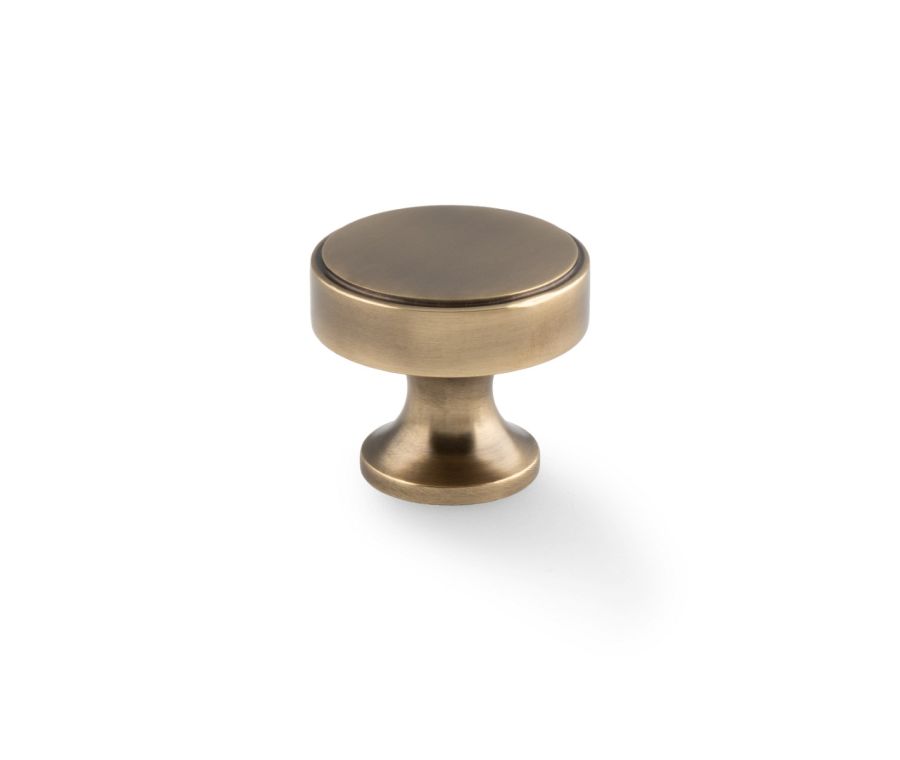 A&W Antique Brass Havana Round Cupboard Knob | AW855-38-AB
