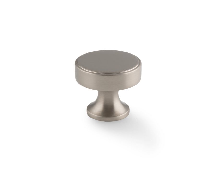 A&W Satin Nickel Havana Round Cupboard Knob | AW855-38-SN