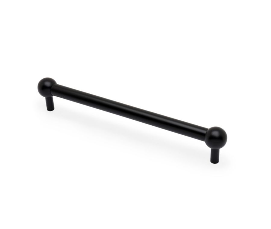 AW Black Caesar Cabinet Handle - 224mm c/c | AW856-224-BL