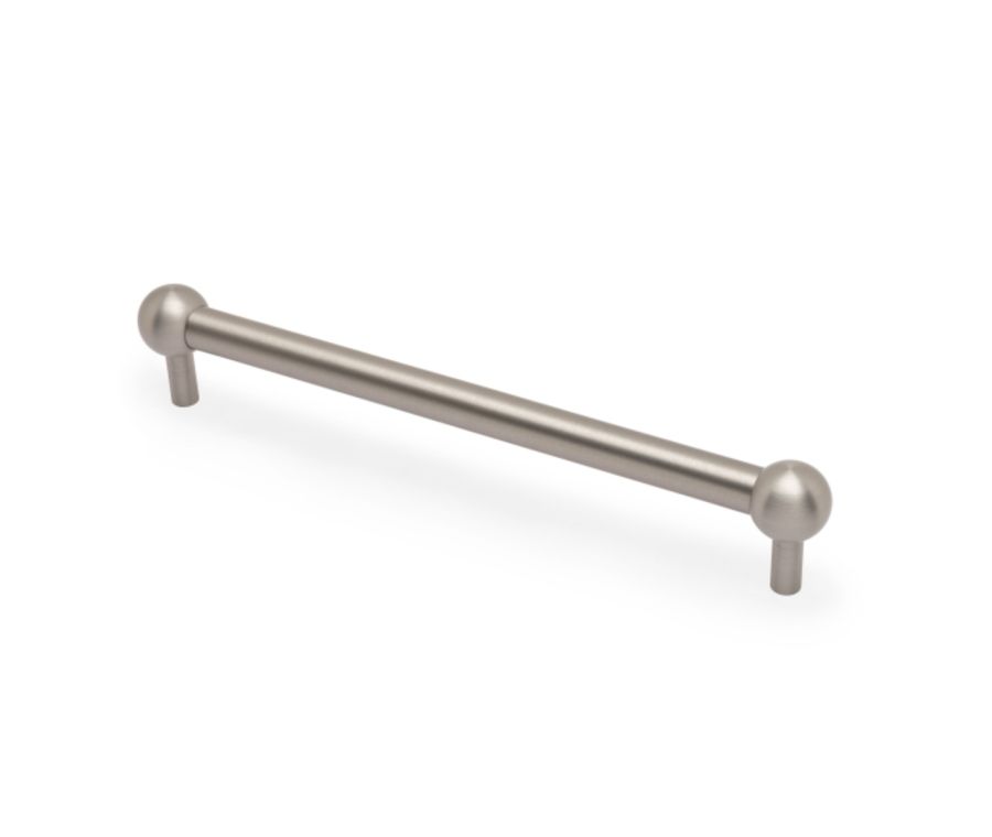 AW Satin Nickel Caesar Cabinet Handle - 224mm c/c | AW856-224-SN