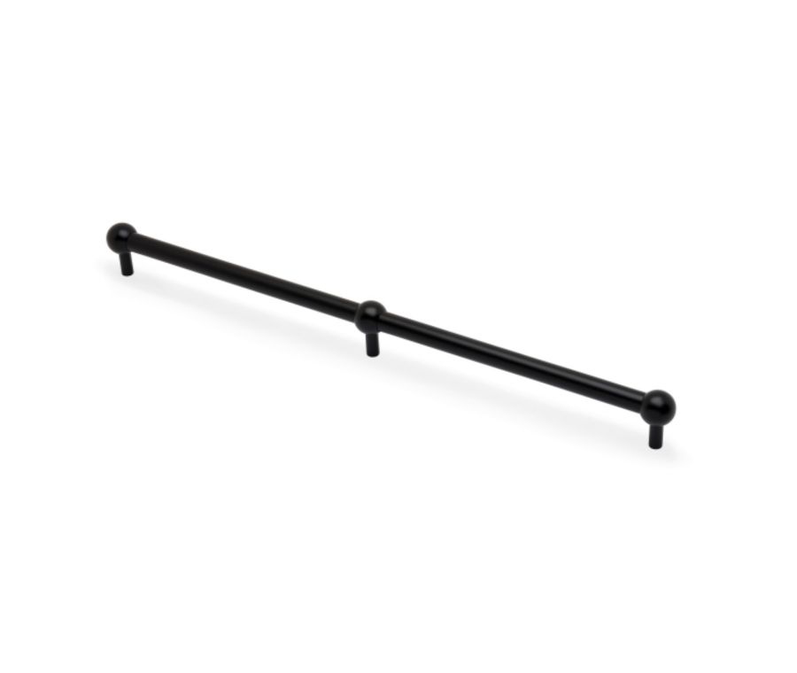 AW Black Caesar Cabinet Handle - 448mm c/c | AW856-448-BL