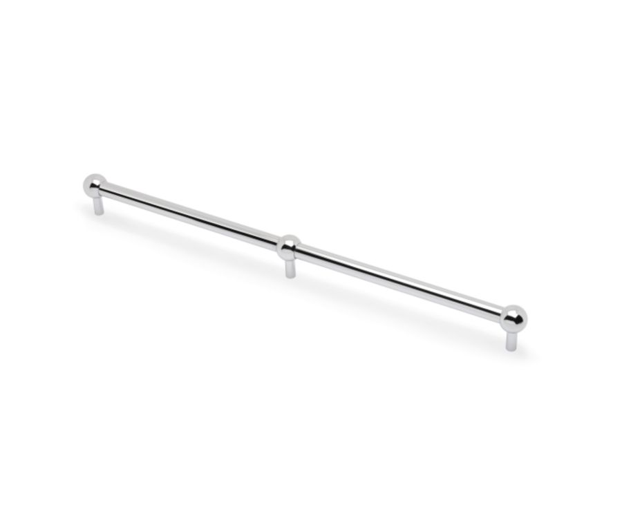 AW Polished Chrome Caesar Cabinet Handle - 448mm c/c | AW856-448-PC