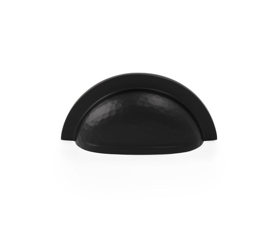Alexander and Wilks Matt Black Hammered Cup Handle | AW912BL