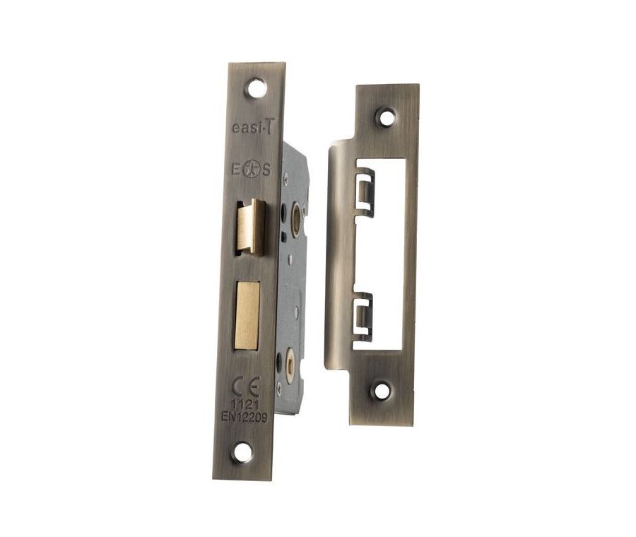 76mm Antique Brass Easi T Bathroom Lock | BAE5030AB 