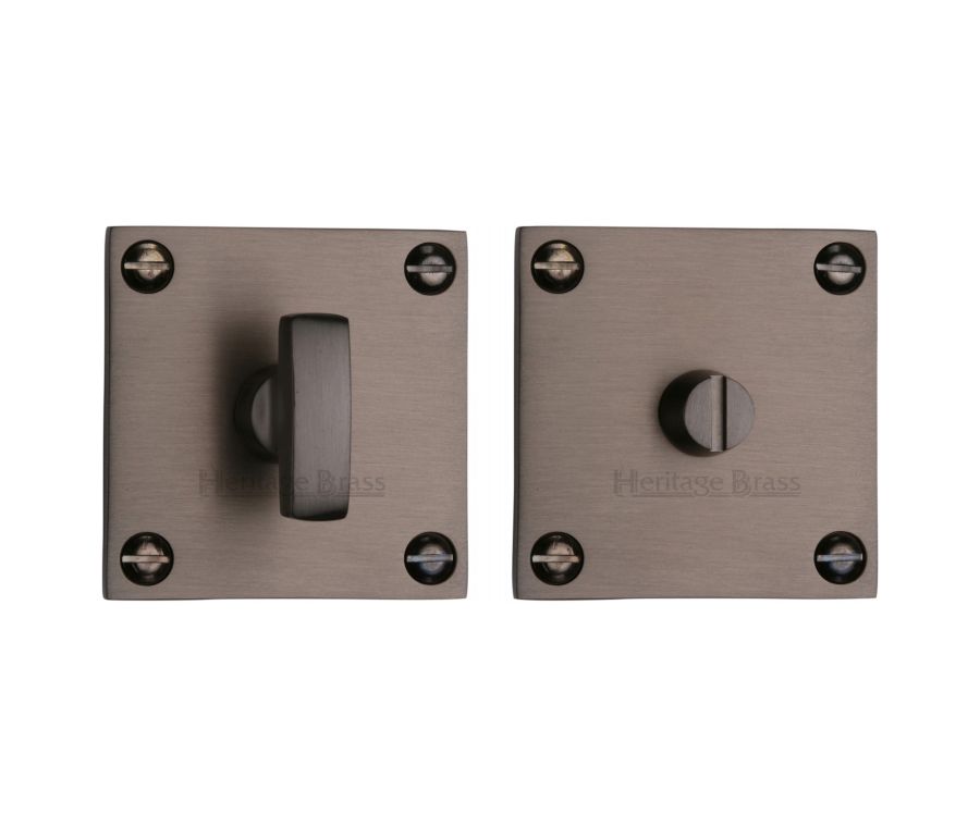 Matt Bronze Square Bathroom Turn & Release - BAU1555
