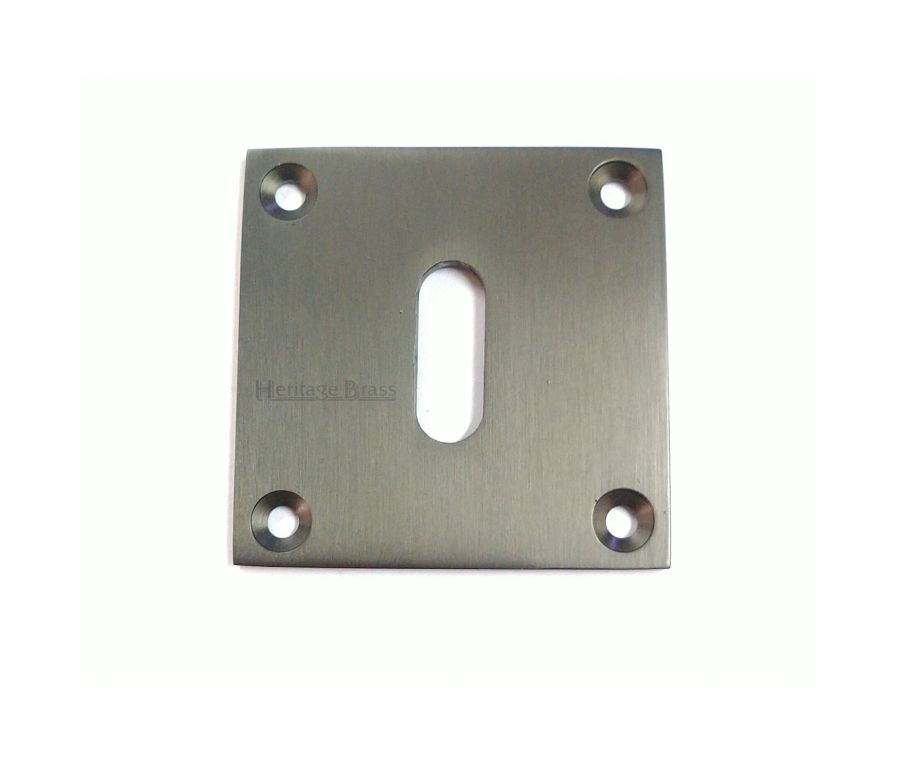 Matt Bronze Standard Key Escutcheon Square - BAU1556