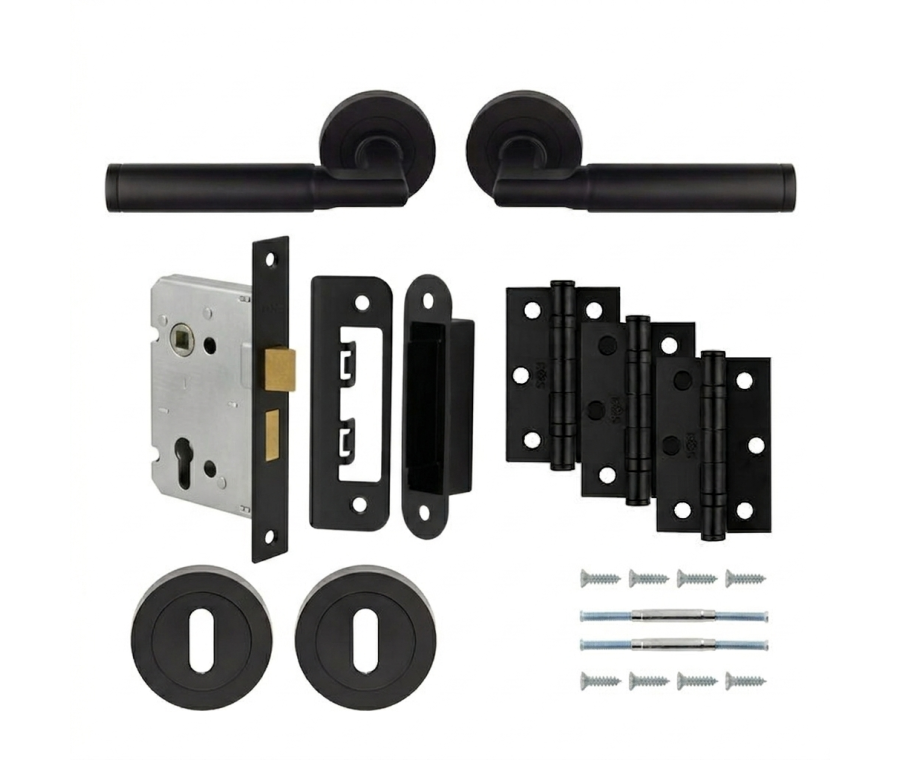 Matt Black Belas Lock Pack - Ultimate Door Pack