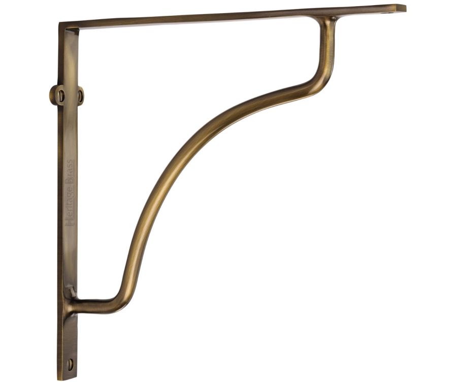 Heritage Brass Antique Brass Cable Shelf Bracket  |  BR2120 10-AT