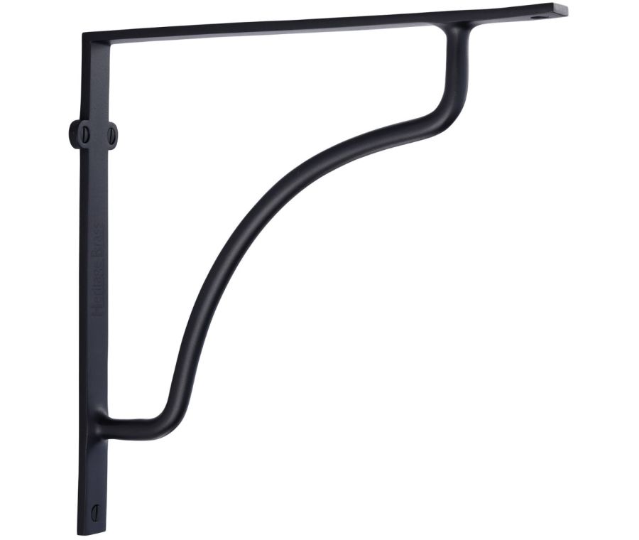Heritage Brass Matt Black Cable Shelf Bracket  |  BR2120 10-BKMT