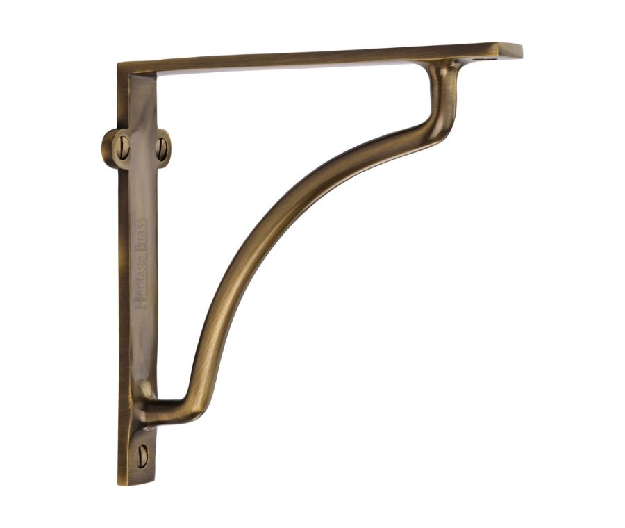Heritage Brass Antique Brass Cable Shelf Bracket  |  BR2120 6-AT