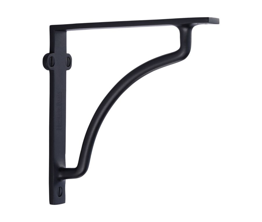 Heritage Brass Matt Black Cable Shelf Bracket  |  BR2120 6-BKMT