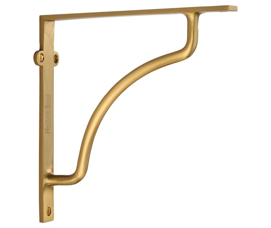 Heritage Brass Satin Brass Cable Shelf Bracket  |  BR2120 8-SB
