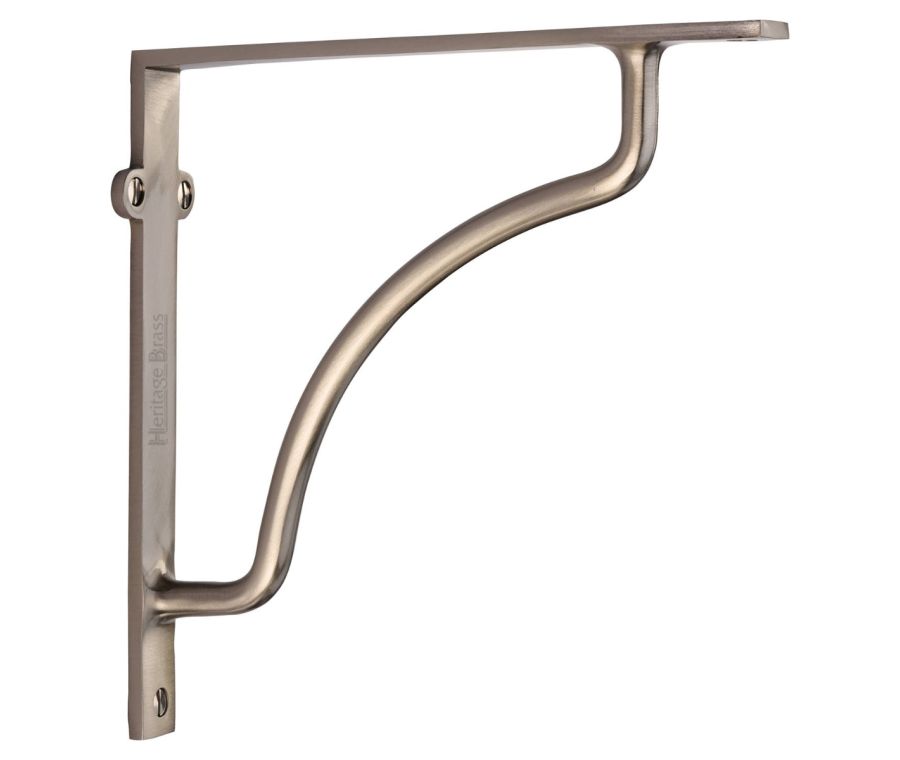 Heritage Brass Satin Nickel Cable Shelf Bracket  |  BR2120 8-SN