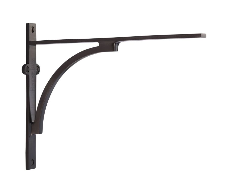Heritage Brass Matt Bronze Arch Shelf Bracket  |  BR2140 10-MB