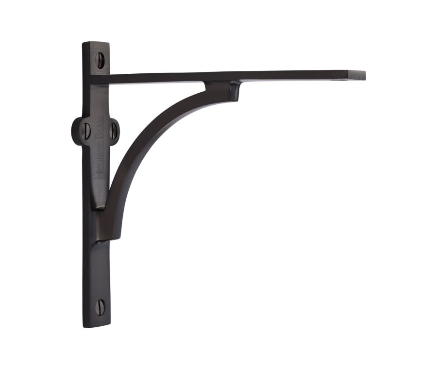 Heritage Brass Matt Bronze Arch Shelf Bracket  |  BR2140 6-MB