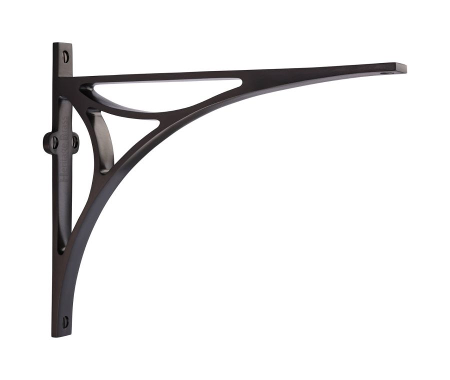 Heritage Brass Matt Bronze Bridge Shelf Bracket  |  BR2190 10-MB