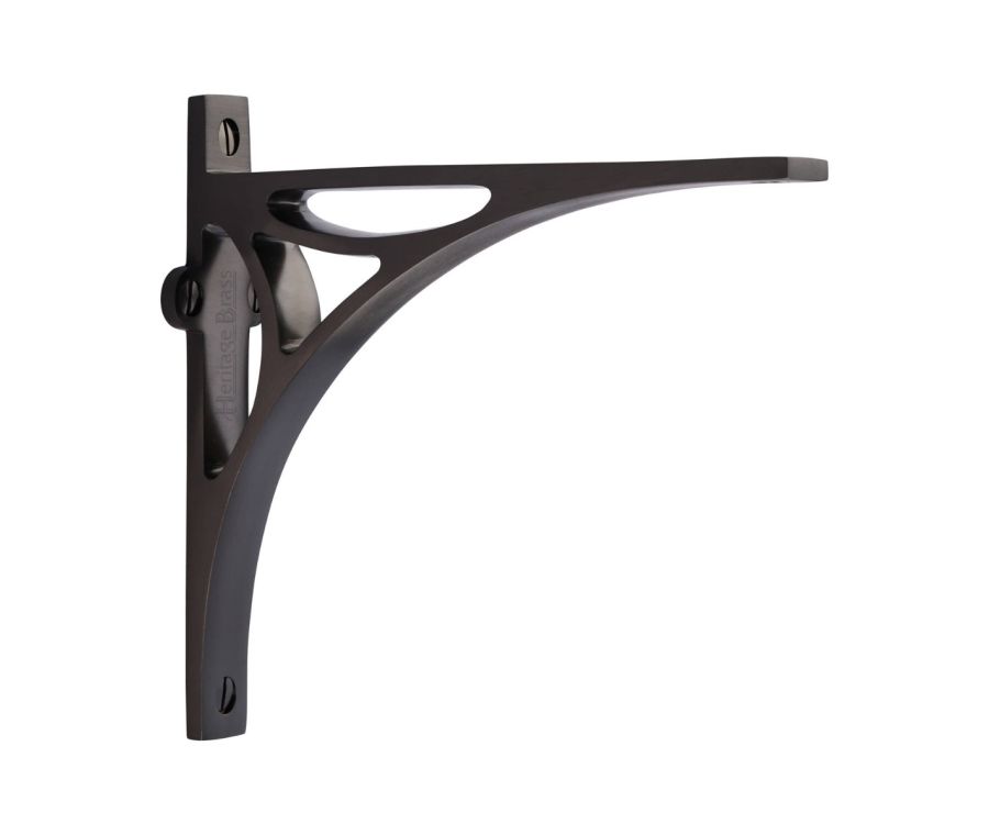 Heritage Brass Matt Bronze Bridge Shelf Bracket  |  BR2190 6-MB