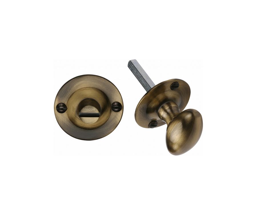 Antique Brass Bolt for Privacy in Bathroom or Bedroom Doors