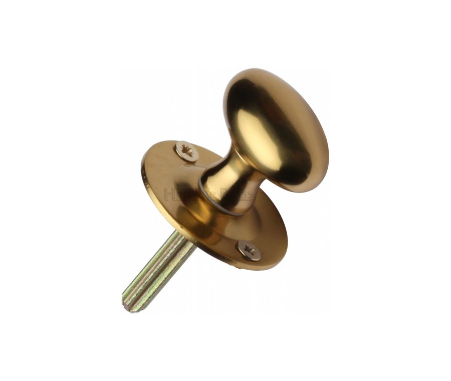 Polished Brass Thumbturn w/o Bolt for Bathroom or Bedroom Doors