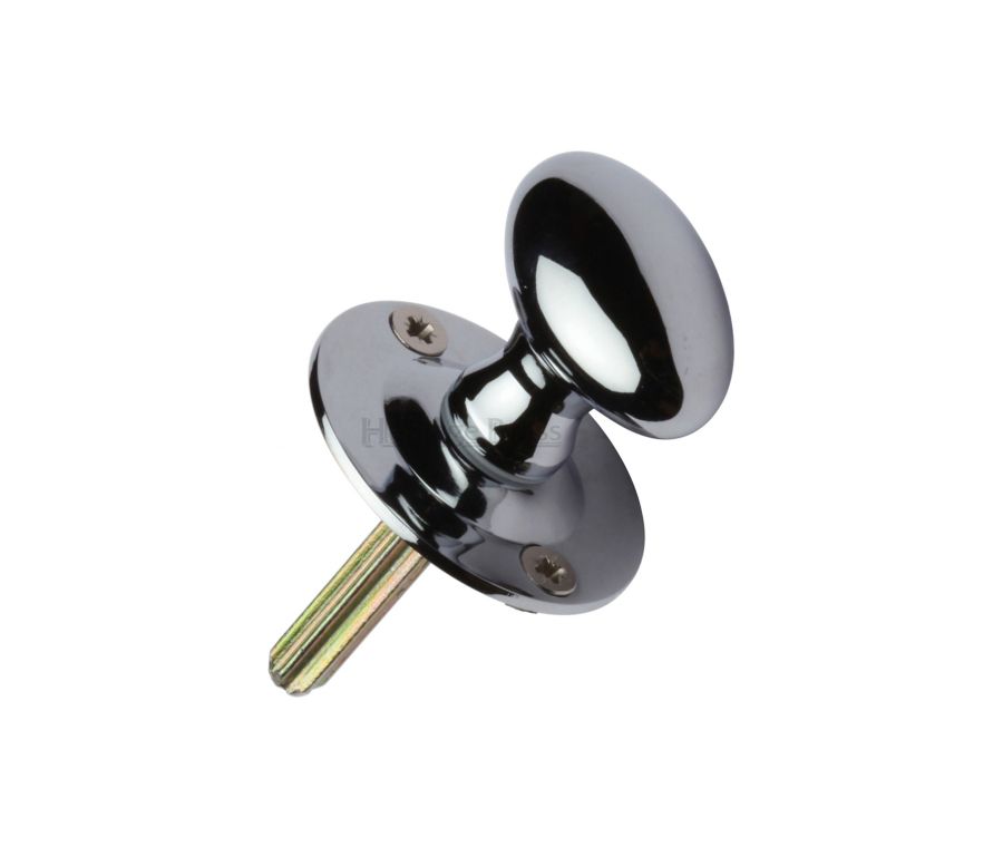 Polished Chrome Thumbturn w/o Bolt for Bathroom or Bedroom Doors