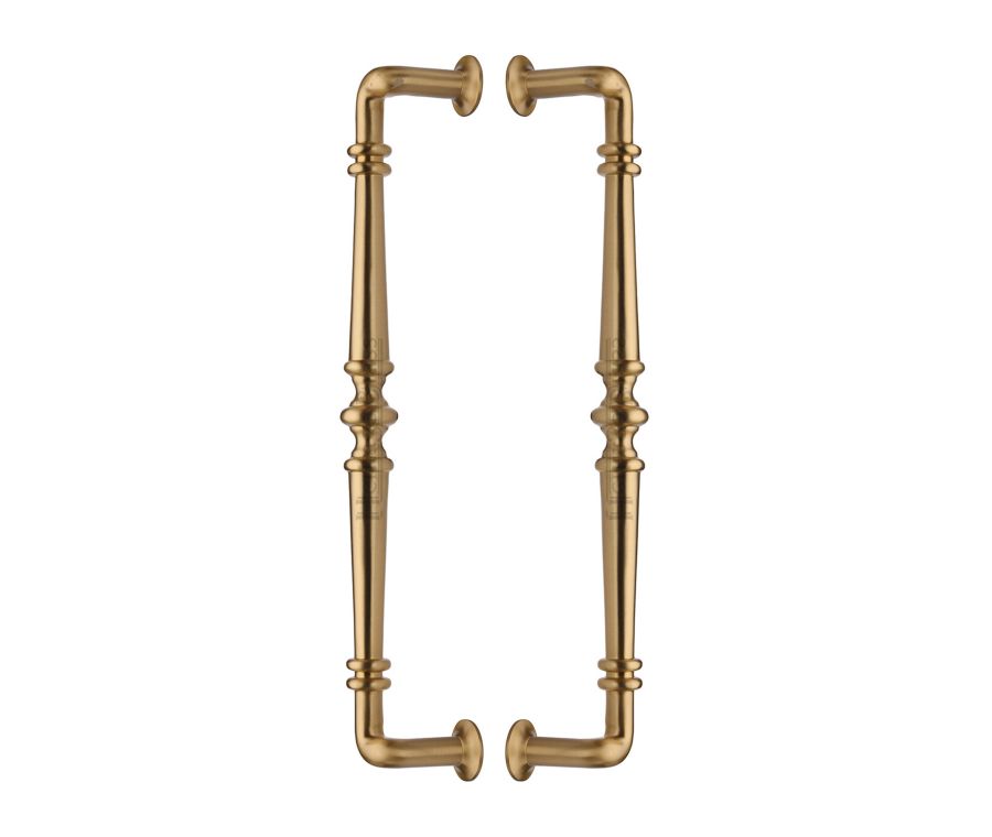 Heritage Brass Satin Brass Avon Back to Back Door Pull Handle 390mm