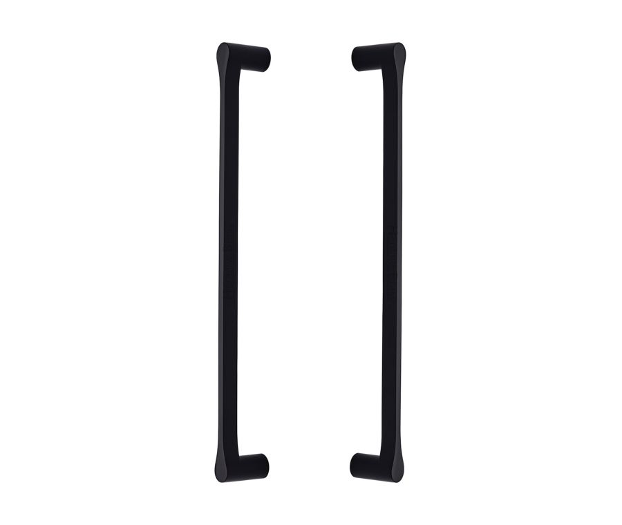 Heritage Brass Matt Black Gio Back to Back Door Pull Handle 332mm